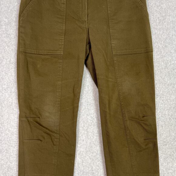 Veronica Beard Army Green Field Mid Rise Cargo Jogger Pant Size 4 - Picture 4 of 13